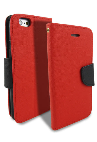 Apple iPhone 6 (4.7") Flip Jacket Wallet Case w/ Stand