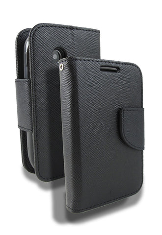 LG Aspire / 306G / 305C Flip Jacket Wallet Case w/ Stand